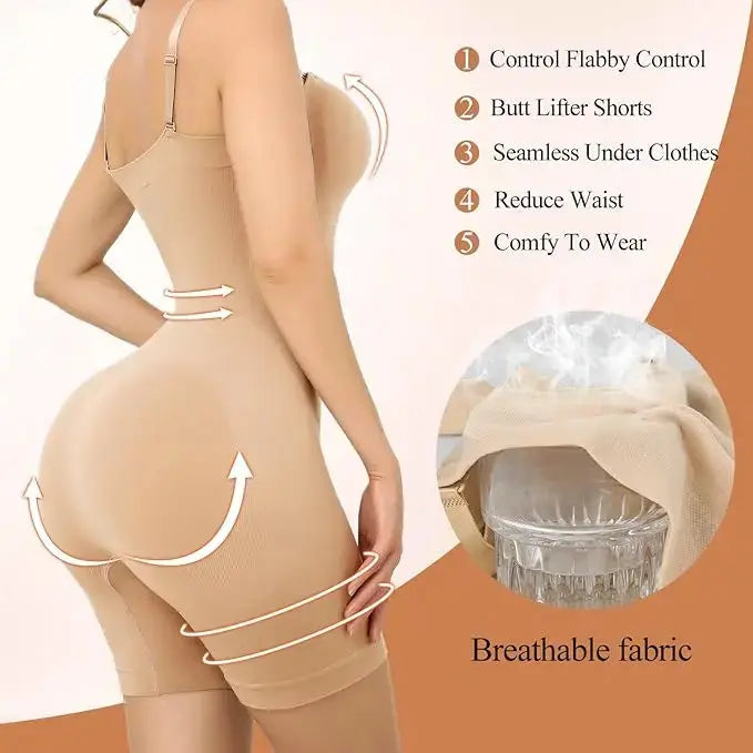 Shaper™ Ladies Full Body Shaper – Strapless Seamless Bodysuit