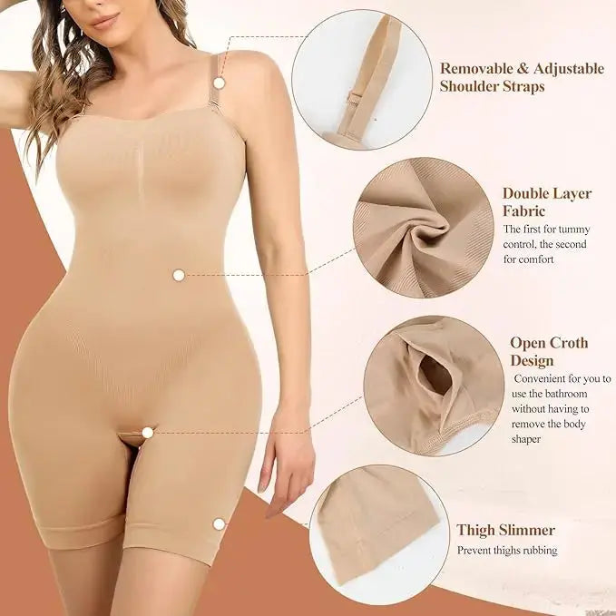 Shaper™ Ladies Full Body Shaper – Strapless Seamless Bodysuit