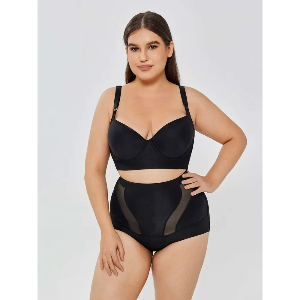 Womens Tummy Control High Waist Mesh Body Shaper