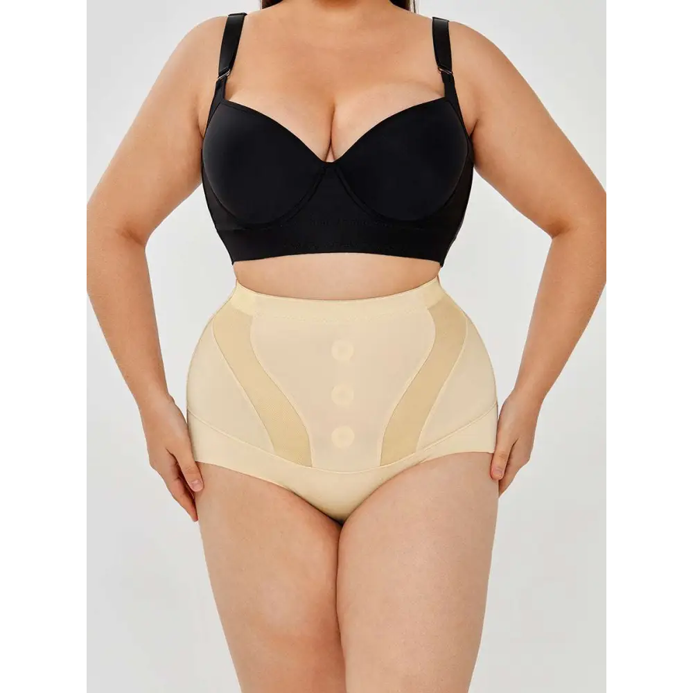 Womens Tummy Control High Waist Mesh Body Shaper