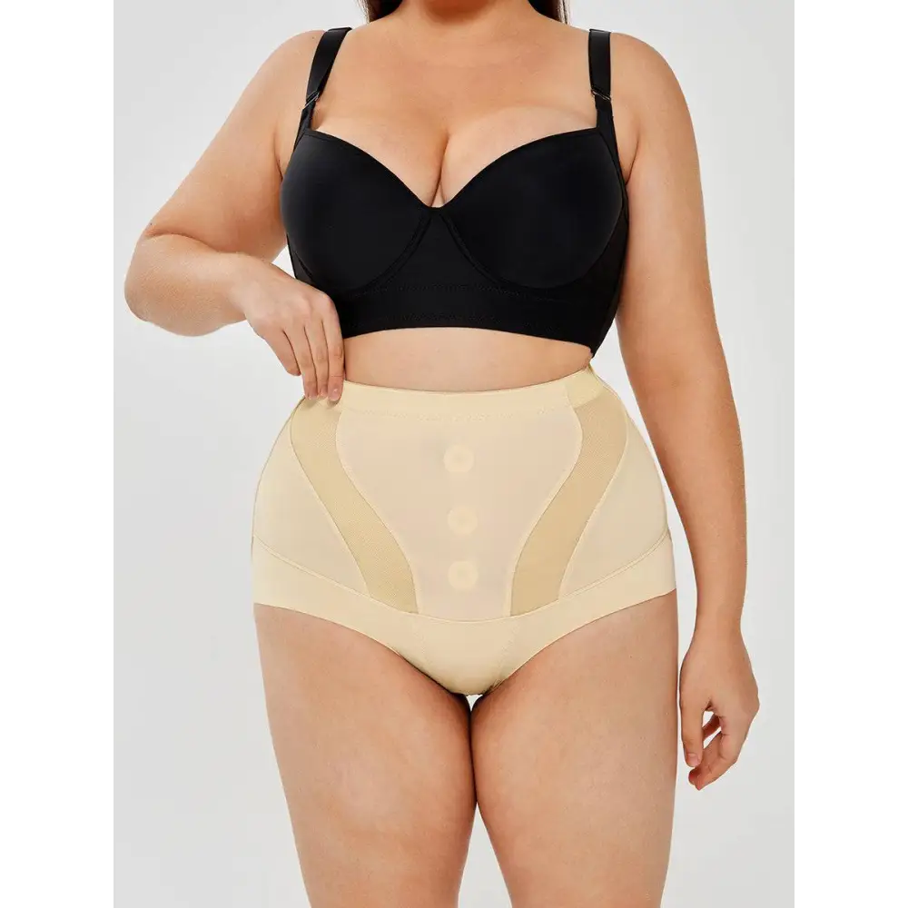 Womens Tummy Control High Waist Mesh Body Shaper